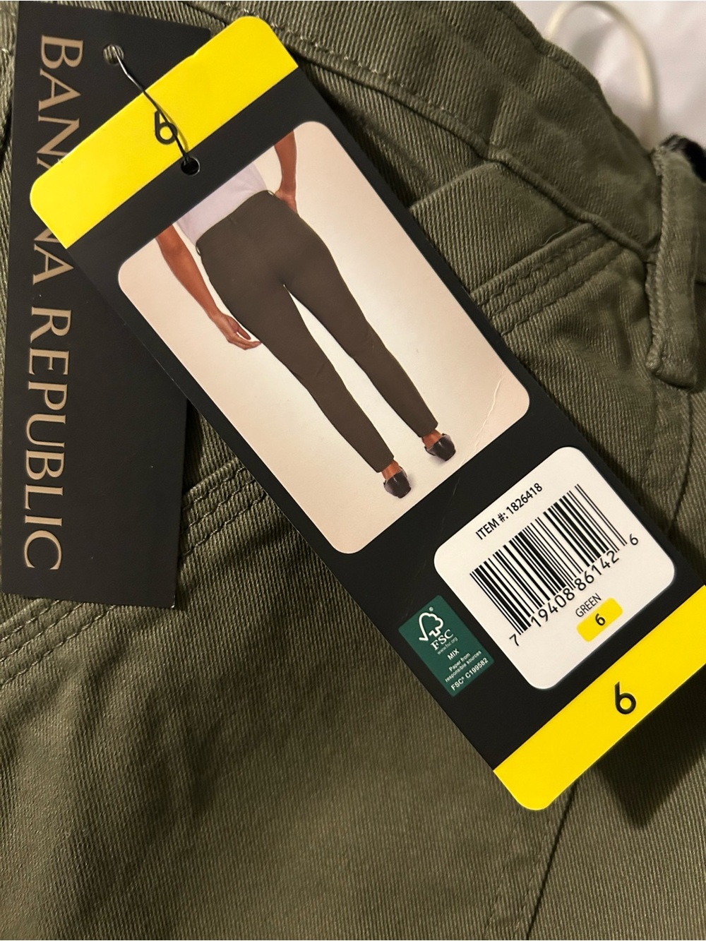 Banana Republic Women's High Rise Twill Pant - Picture 6 of 10